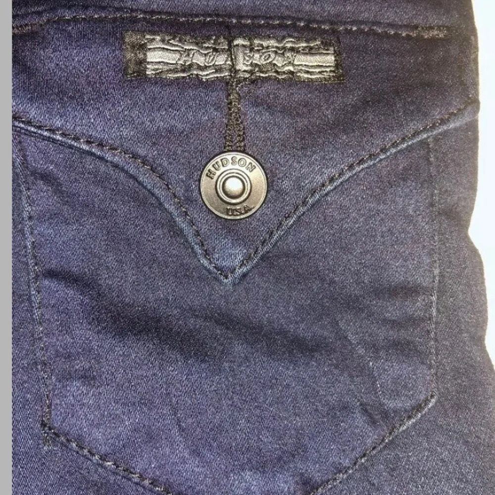 Hudson Girls Dark Denim Bermuda Shorts Size 4 - Picture 1 of 5